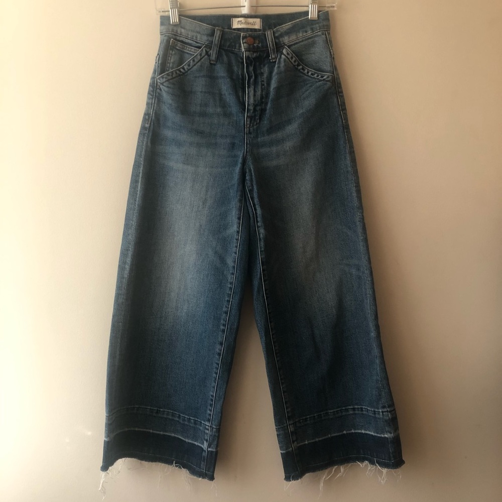 Madewell wide leg crop jeans